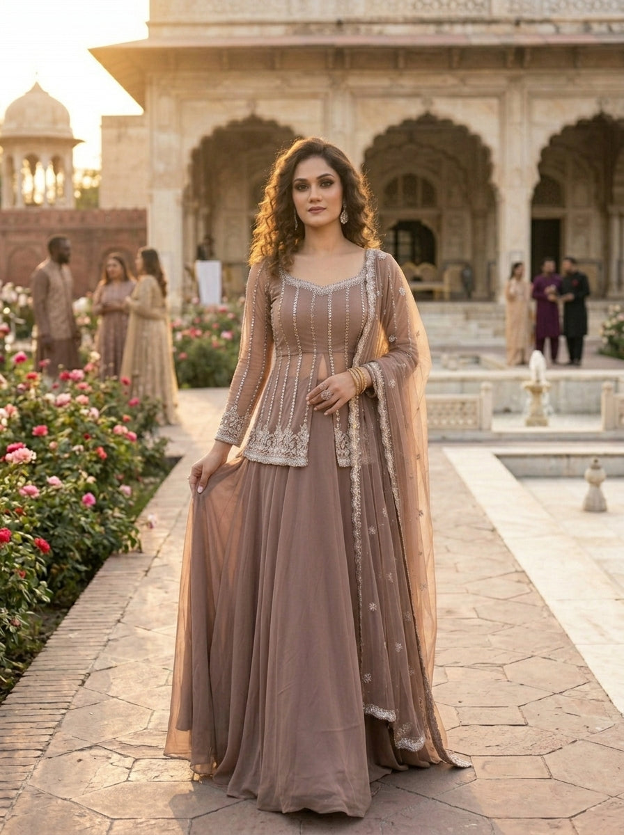 Crystal Radiance Designer Sharara Set