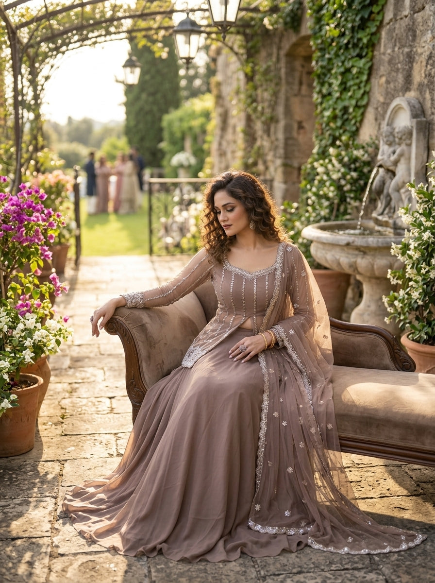 Crystal Radiance Designer Sharara Set