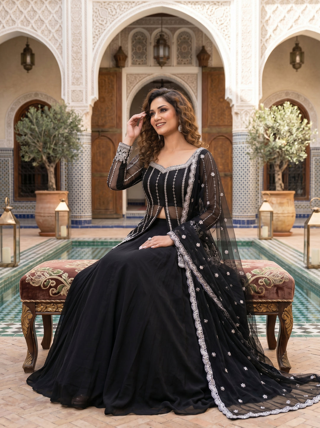 Crystal Radiance Designer Sharara Set