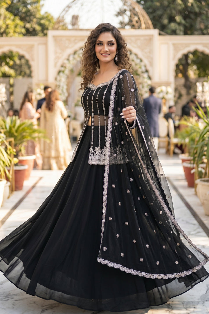 Crystal Radiance Designer Sharara Set