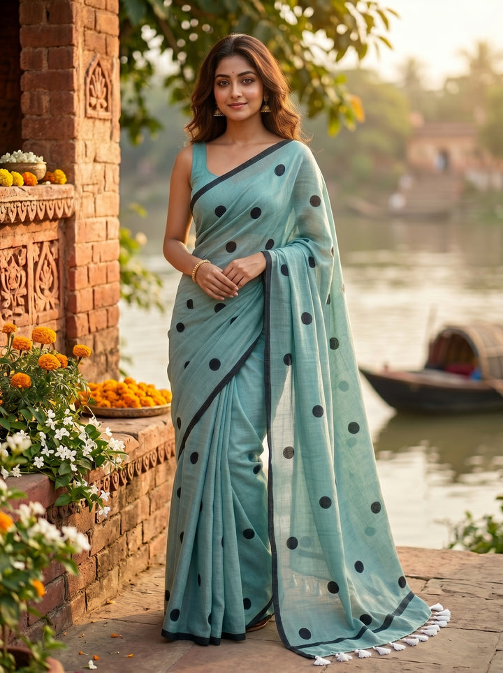 Kheyali Mul Cotton Saree