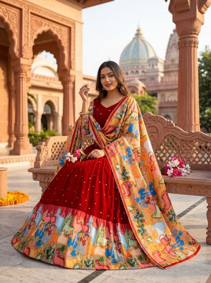 Raas Rangini Georgette Lehenga