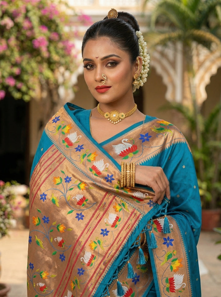 Mumbai Mood Sarees(Paithani Silk)
