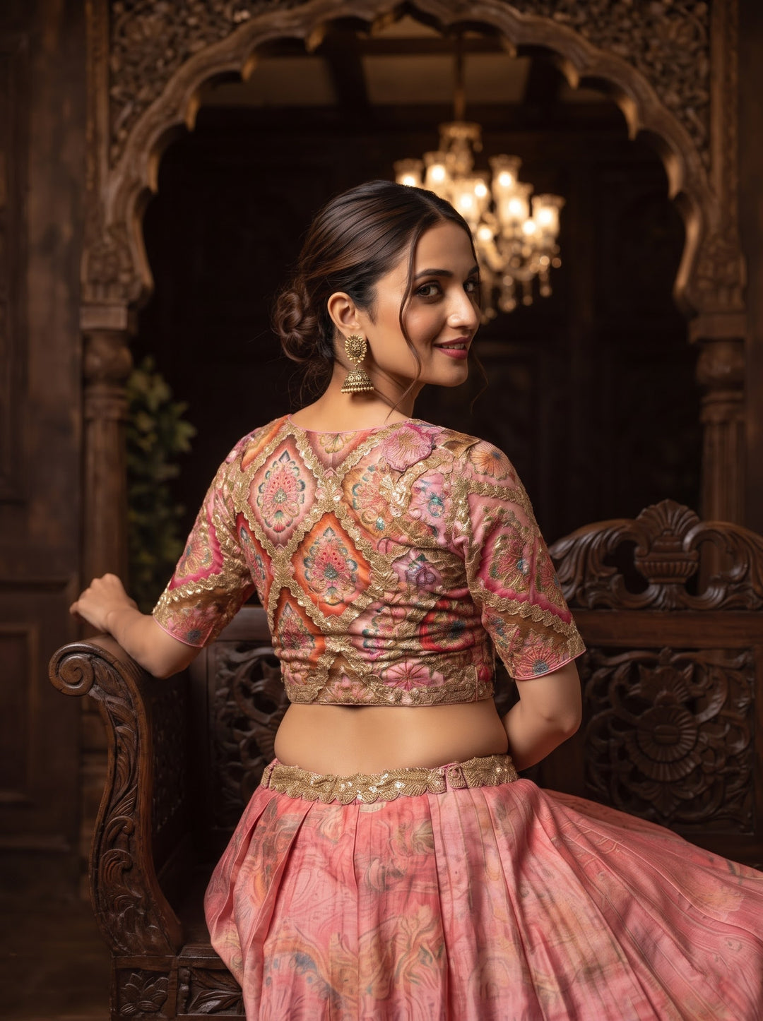 Dreams Become Design – Designer Zari & Sequins Crepe Blouse