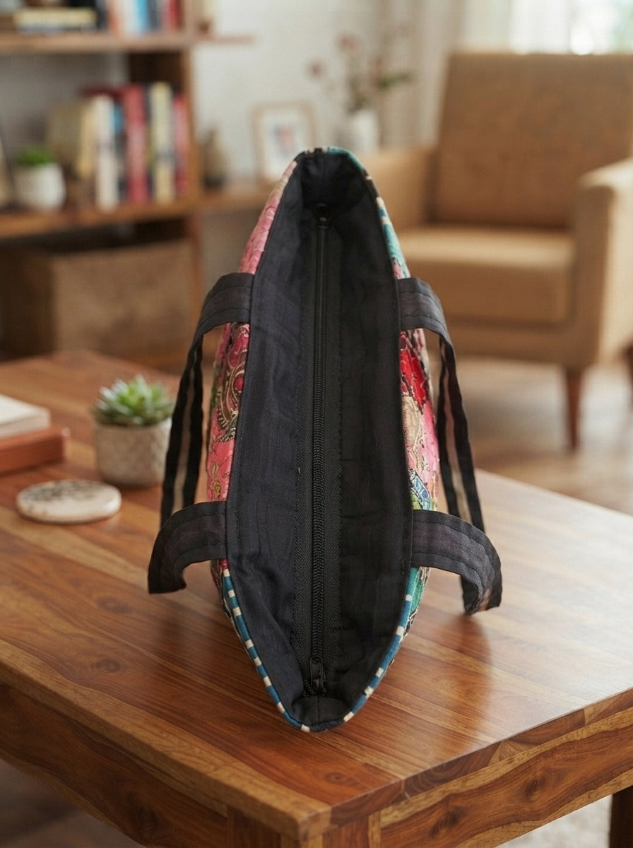 Patched With Love-Patchwork Tote Bag