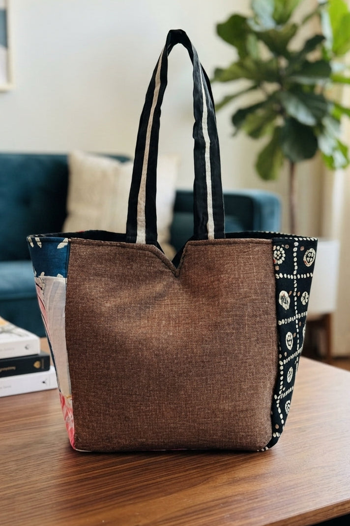 Patched With Love-Patchwork Tote Bag