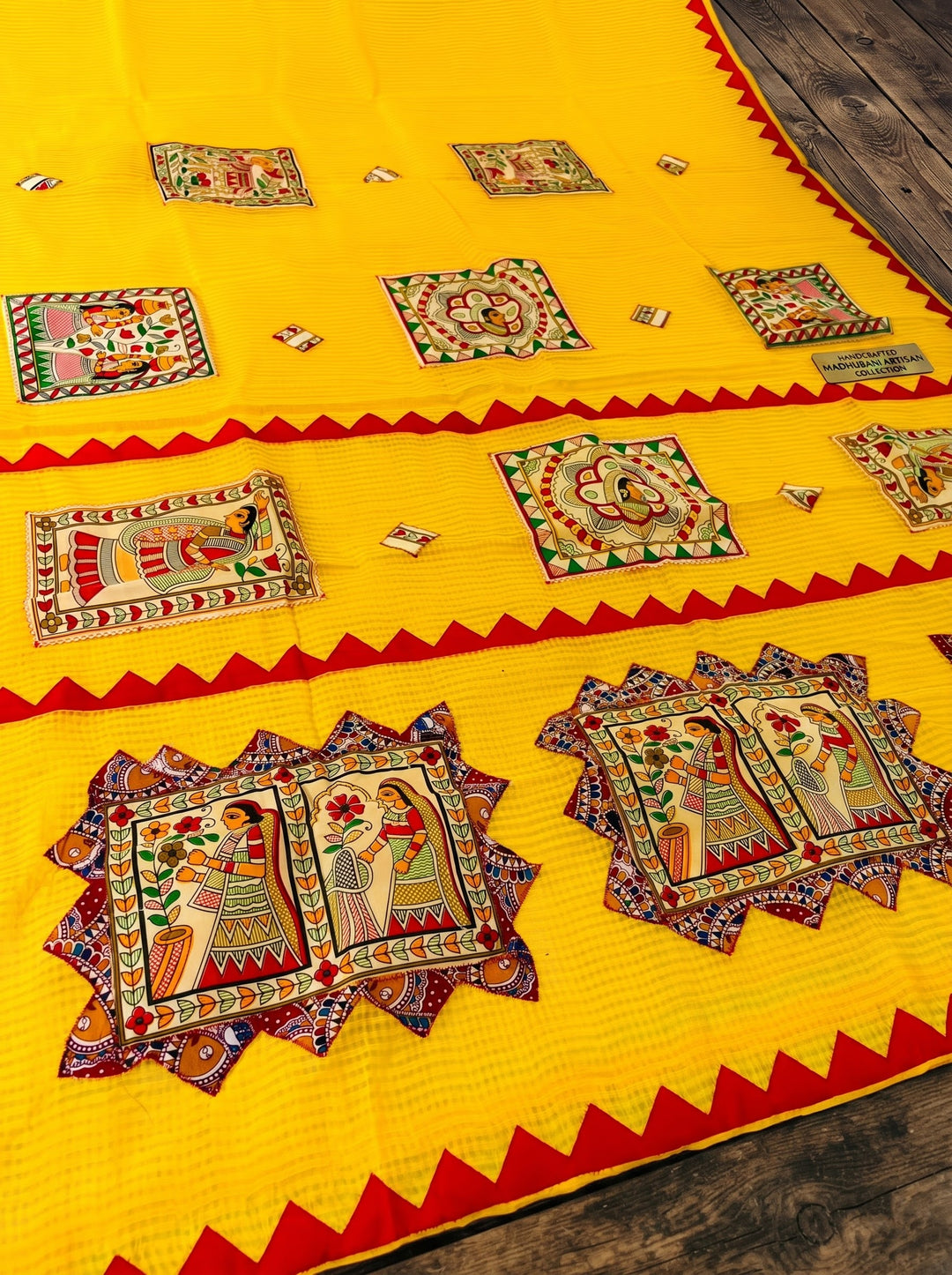 Surya Madhubani- Madhubani Patch Work Saree