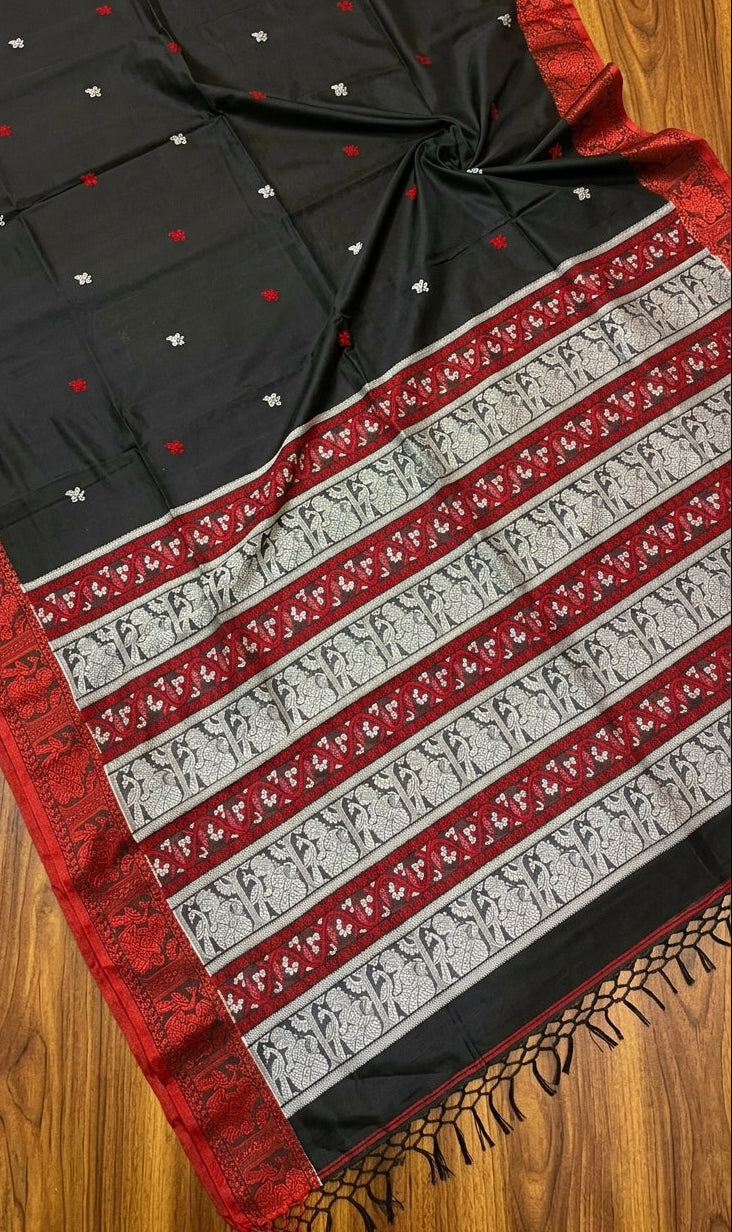 Ethereal Epics Cotton Baluchari Saree