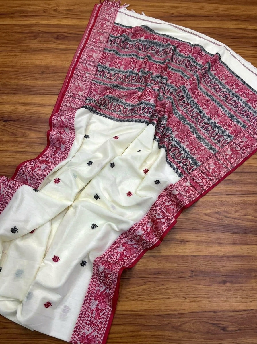 Ethereal Epics Cotton Baluchari Saree