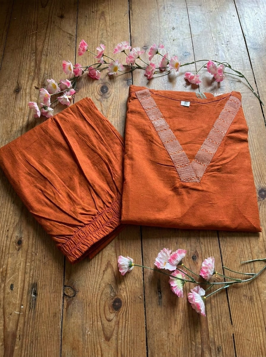 Avika Cotton Kurti Set