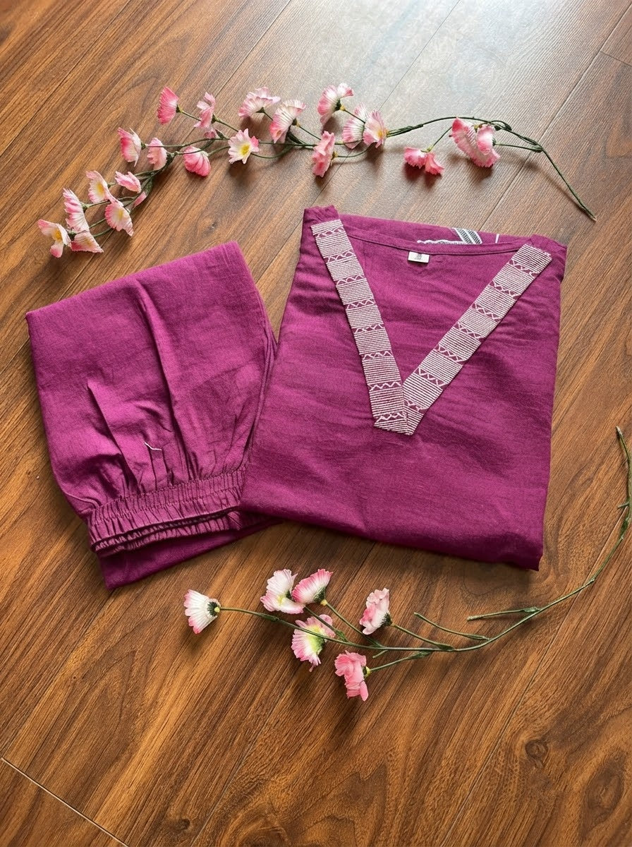 Avika Cotton Kurti Set