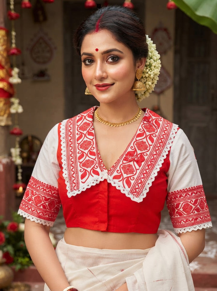 Briddhi Abhushan – Embroidered Cotton Silk Designer Blouse