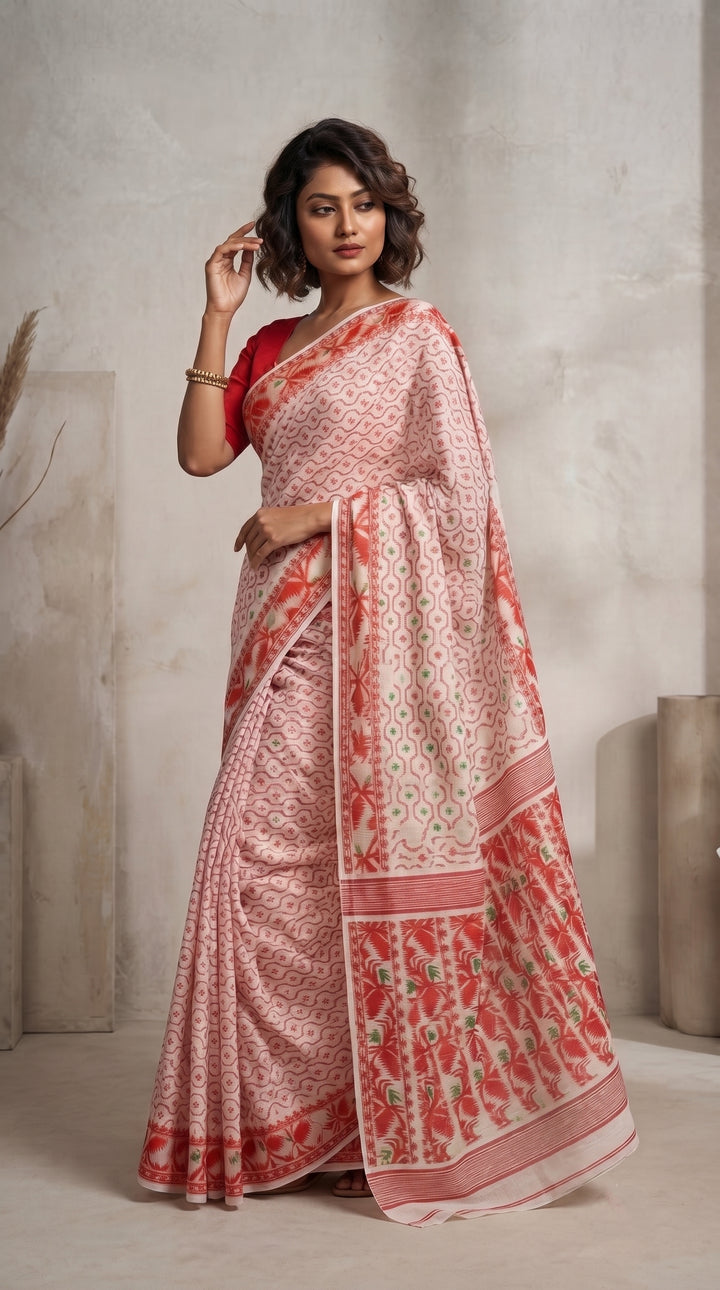 Swarnamayi Jamdani Saree