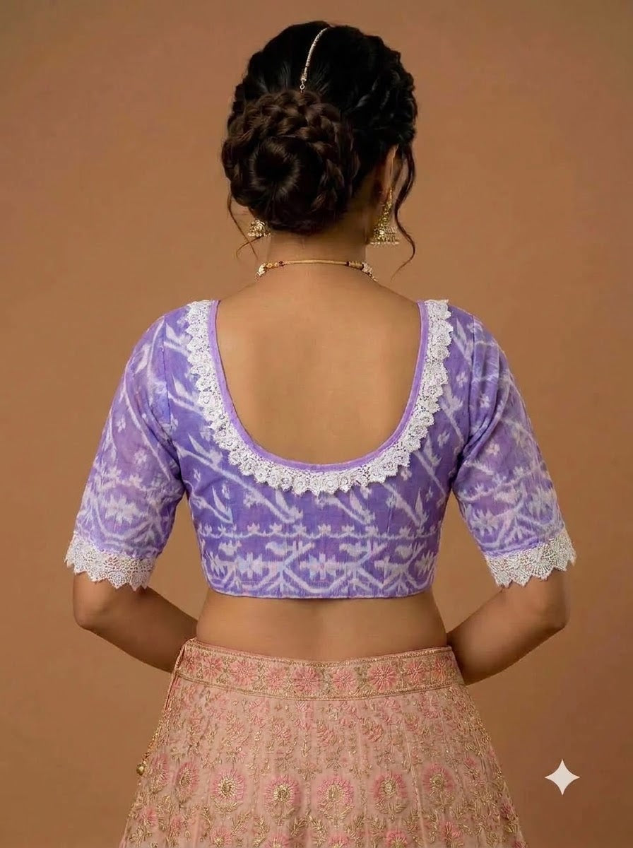 🌸Vrinda Vani Jamdani Blouse 🌸