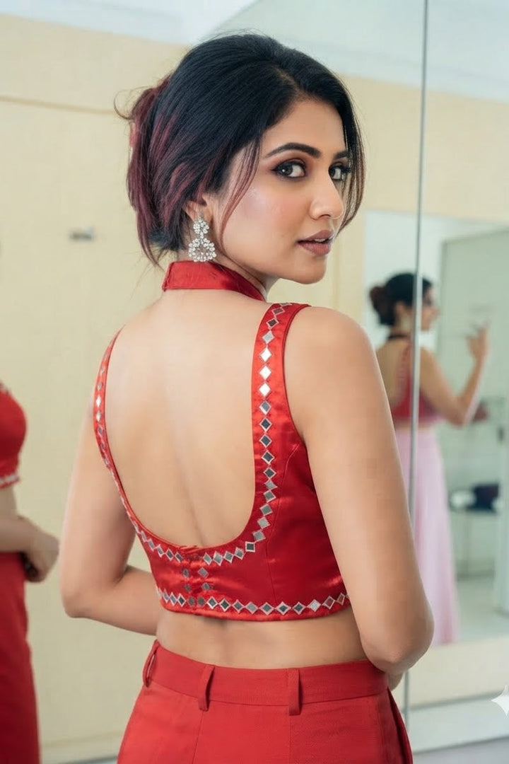 Reflection Speaks -Cotton Silk Blouse