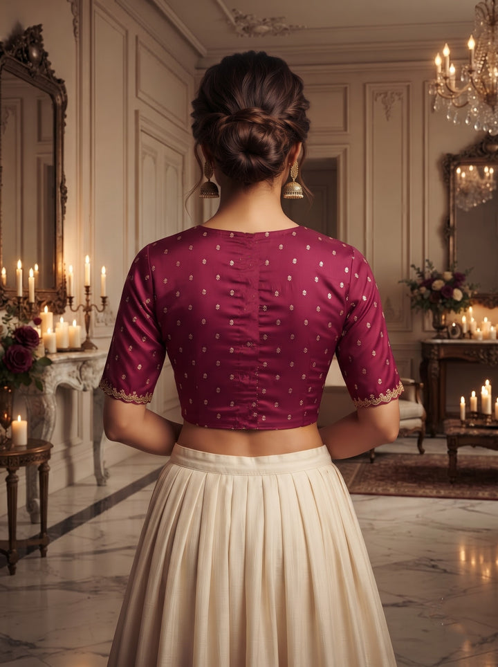 Celeste Noir - Fendy Silk Blouse