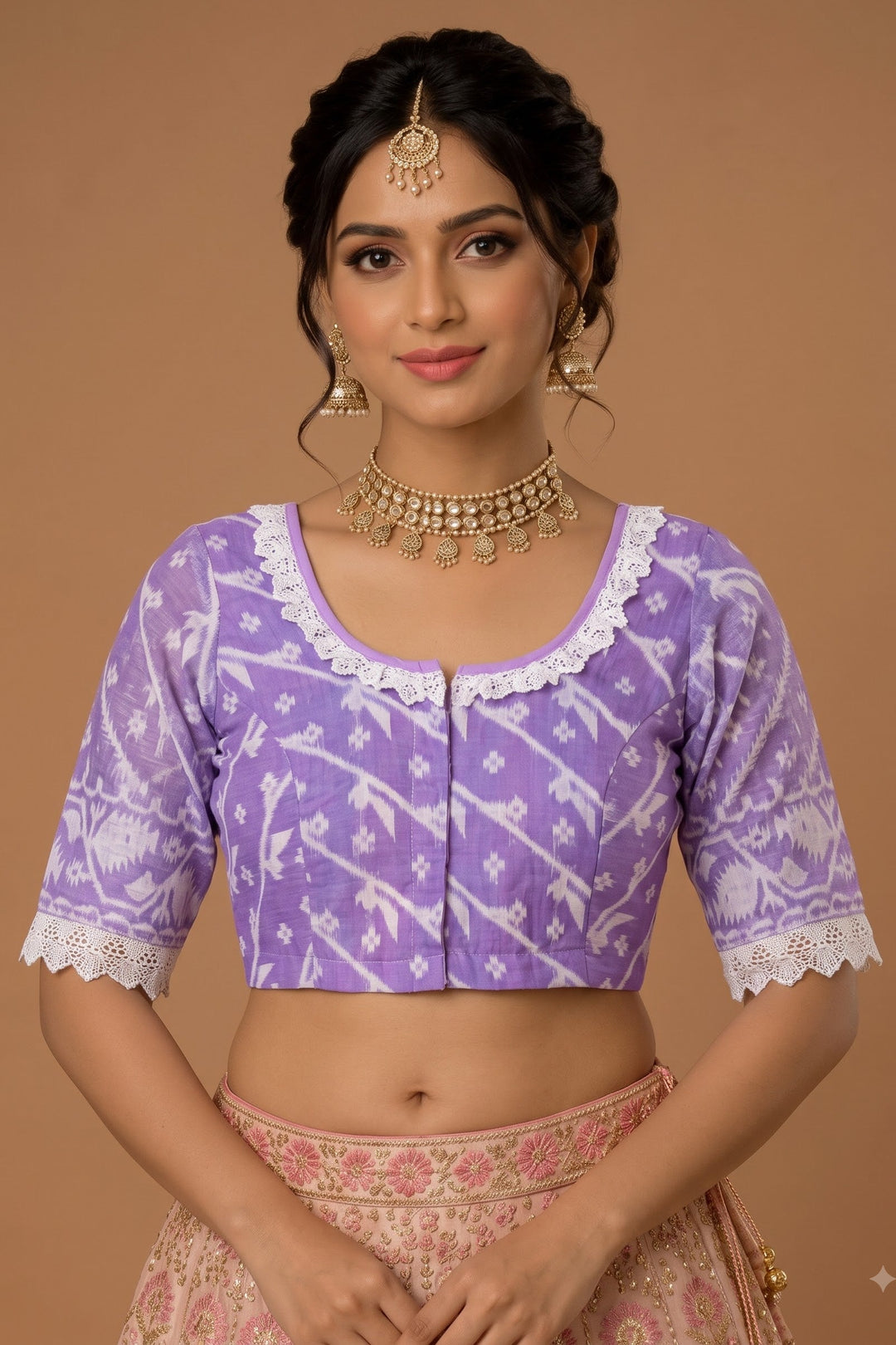 🌸Vrinda Vani Jamdani Blouse 🌸