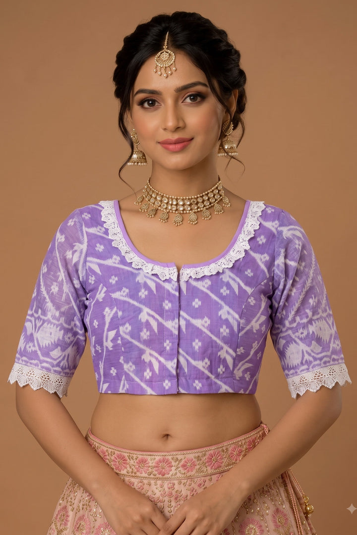 🌸Vrinda Vani Jamdani Blouse 🌸