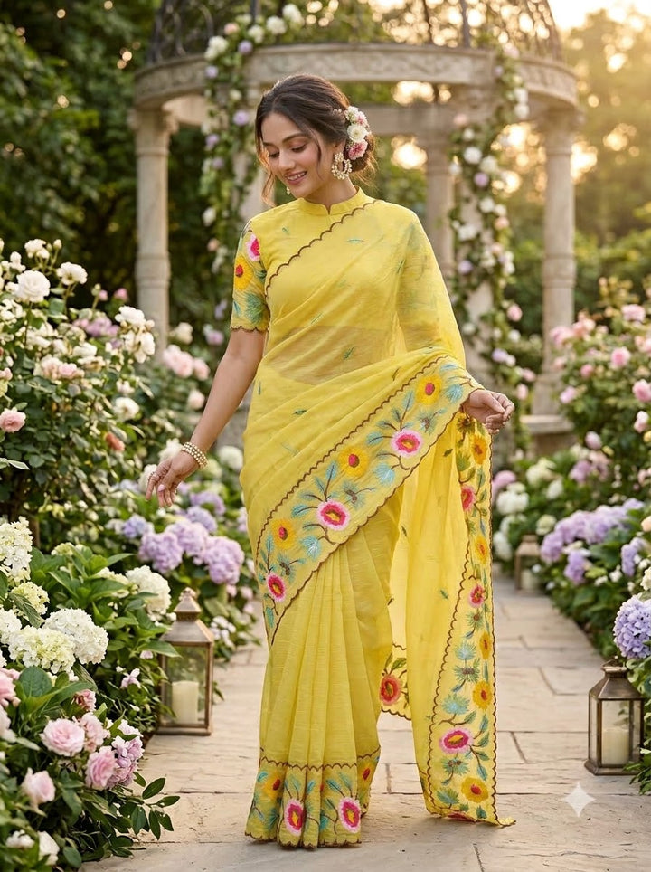 Meadow Sonnet Georgette Designer Saree