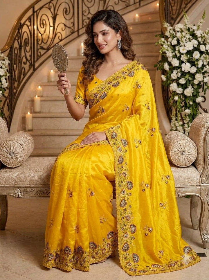 Aurum Affair – Soft Satin Organza Saree