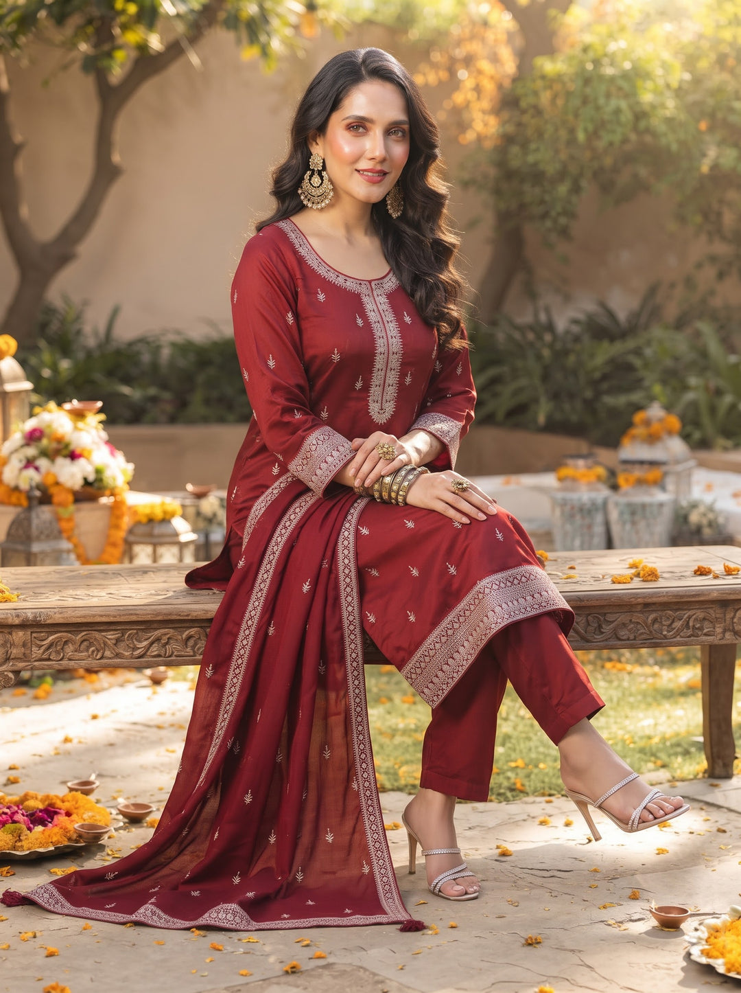 The Modern World Cotton Kurti Set