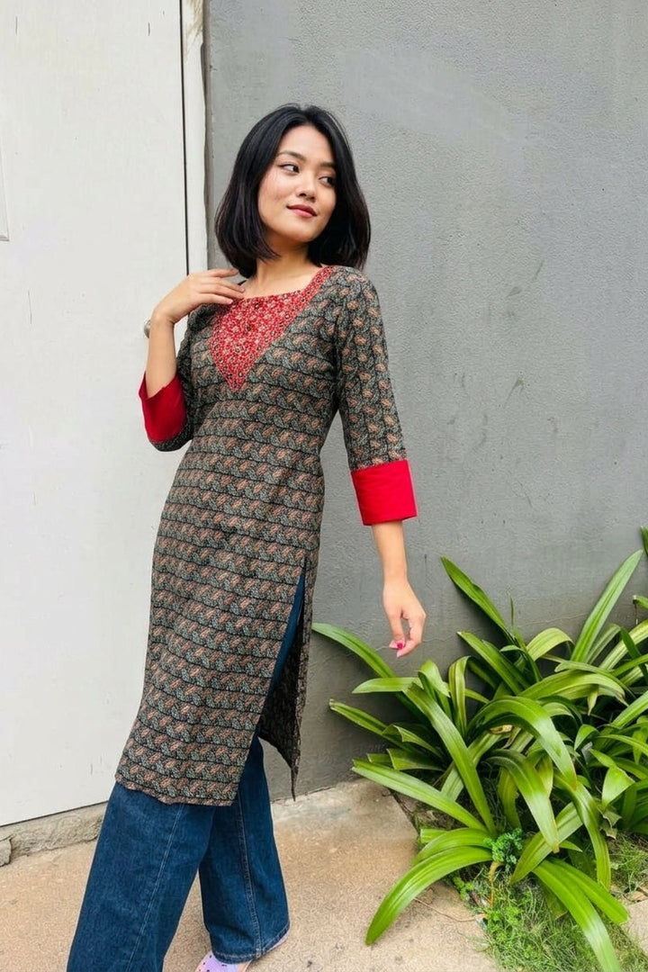 Saanvi Style Cotton Kurti