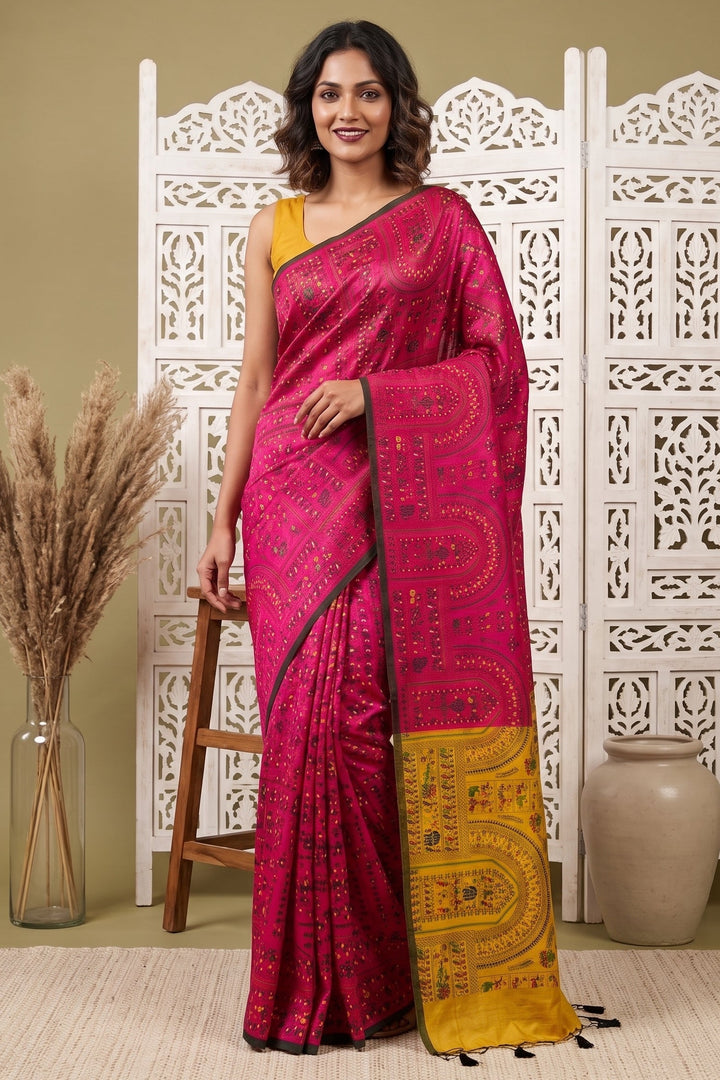 Melody of Colors Cotton Silk Saree