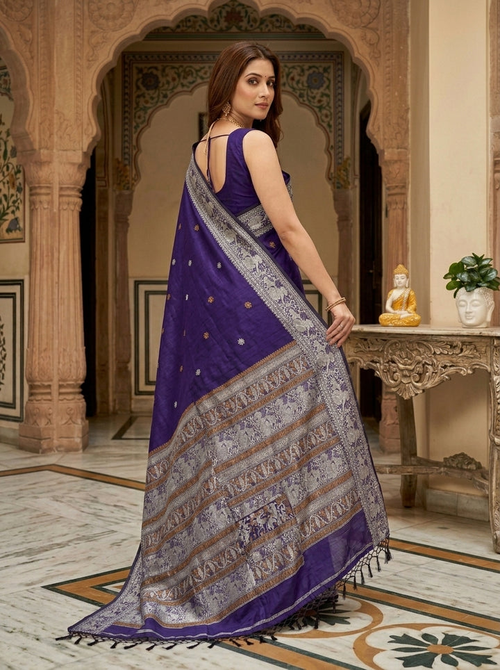 Ethereal Epics Cotton Baluchari Saree