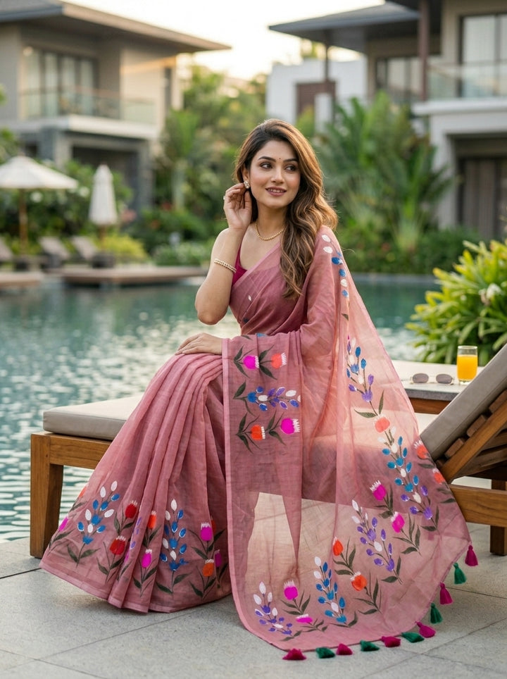Tulip Vibe Mul Cotton Saree