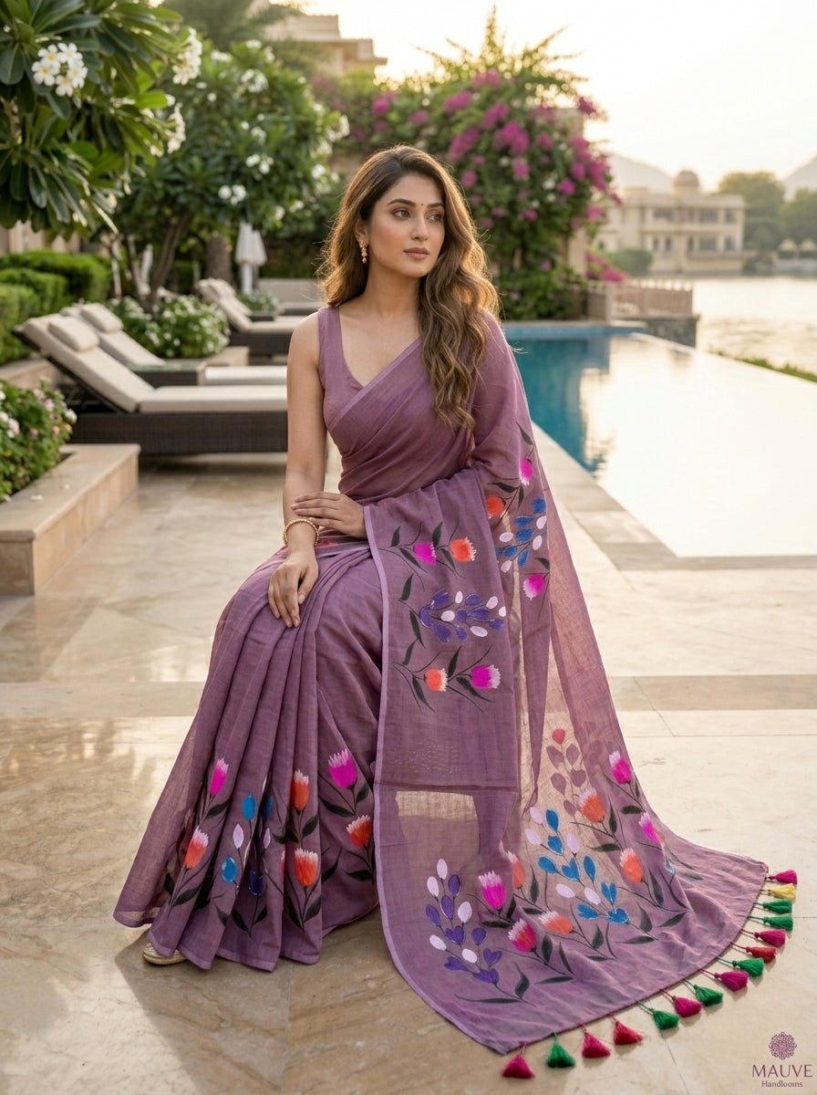 Tulip Vibe Mul Cotton Saree