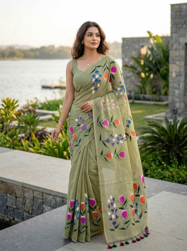 Tulip Vibe Mul Cotton Saree