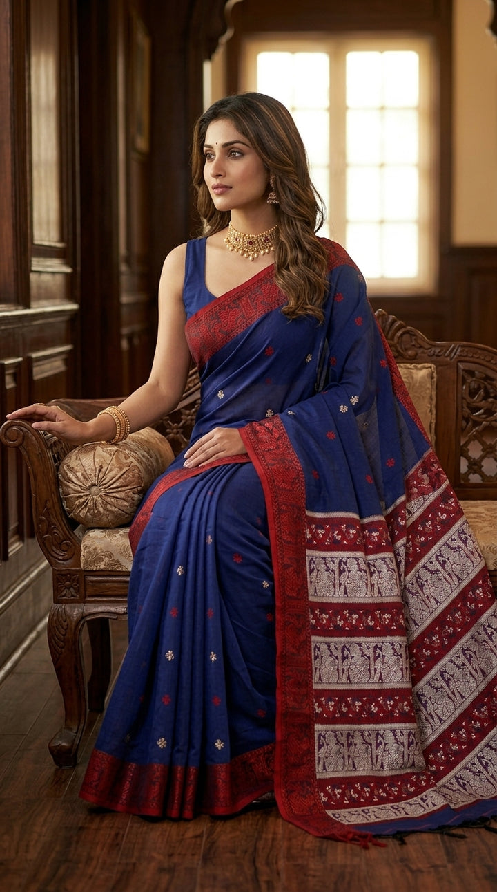 Ethereal Epics Baluchari Saree
