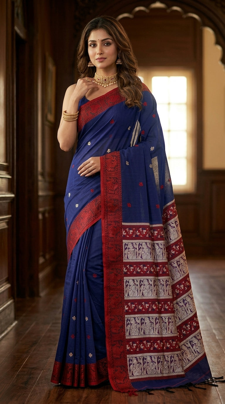 Ethereal Epics Baluchari Saree