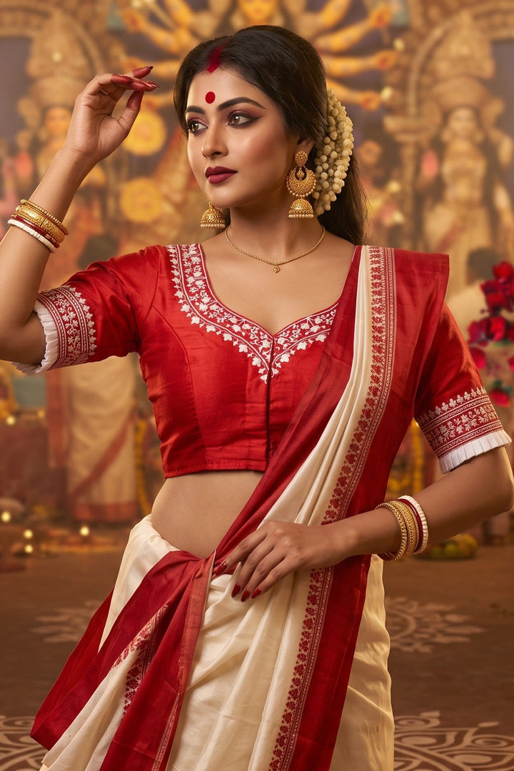 Adya Shakti Vichitra Silk Designer Blouse