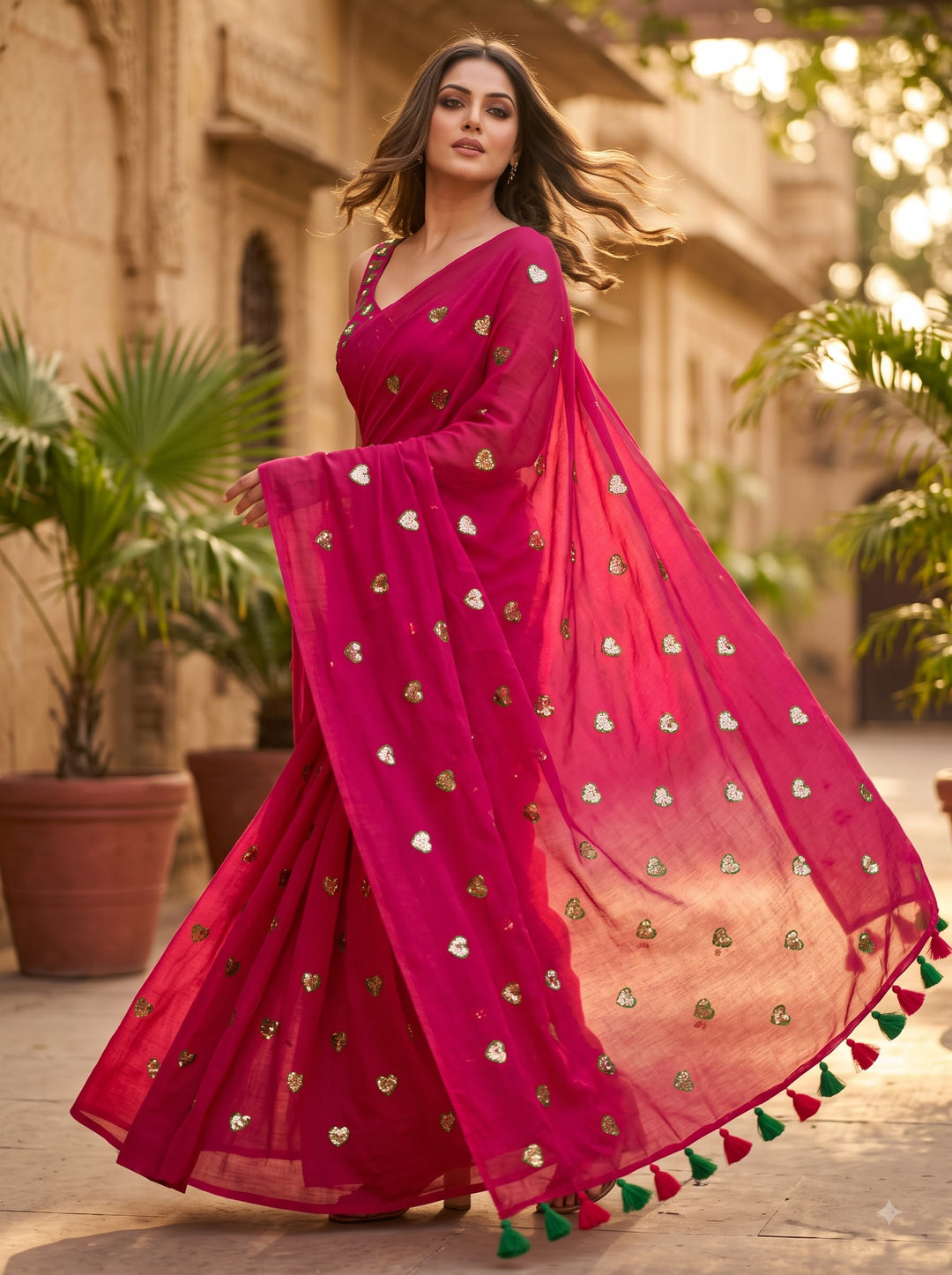 Anuragini Mul Cotton Saree