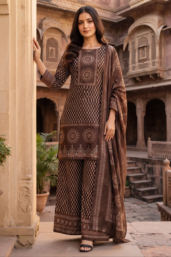 Floral Fable Cotton Kurti Set