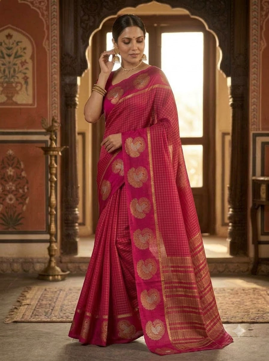 Legacy of Elegance Viscose Crepe Silk Saree