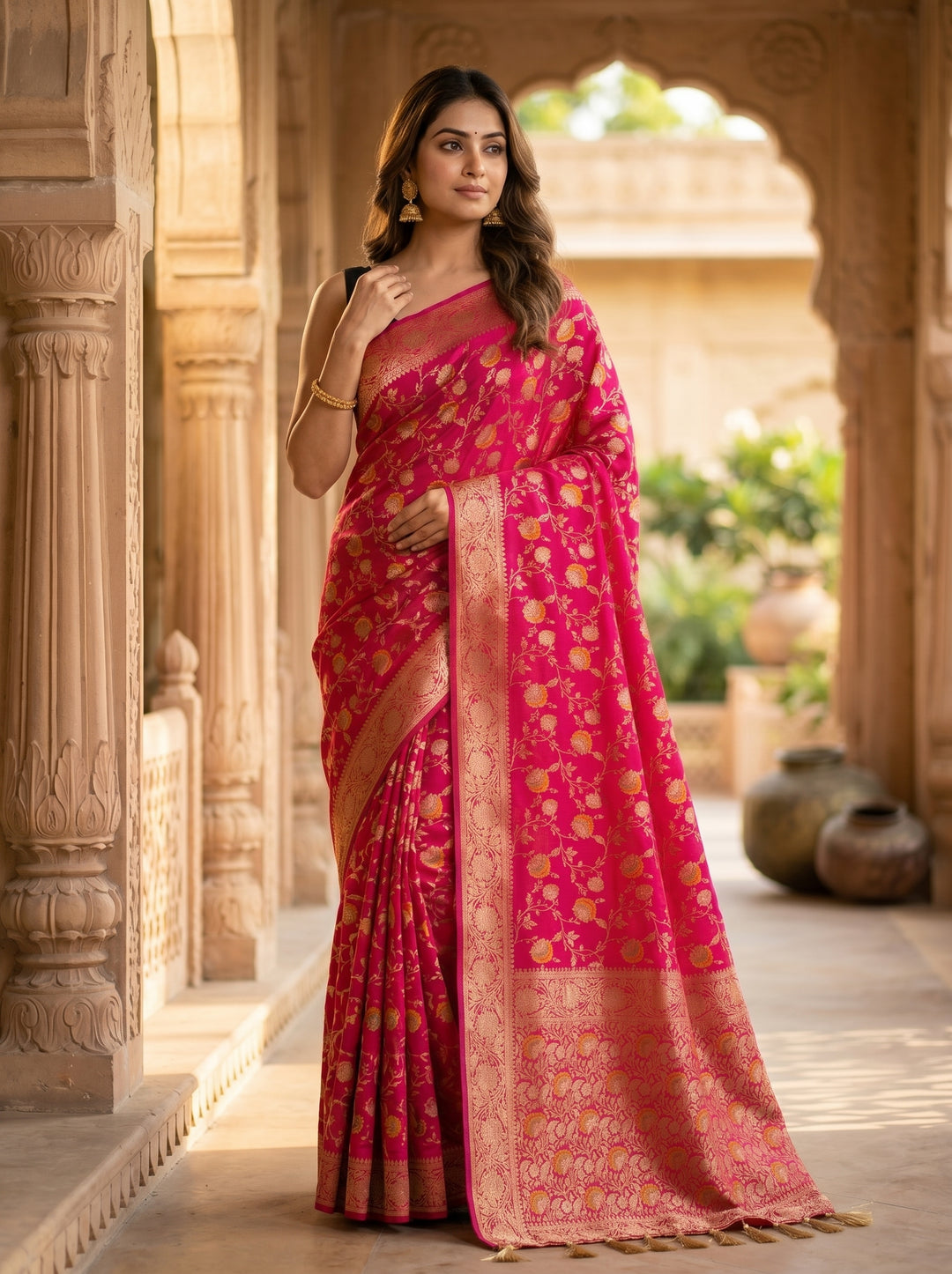 Rani Meher Banarasi Saree