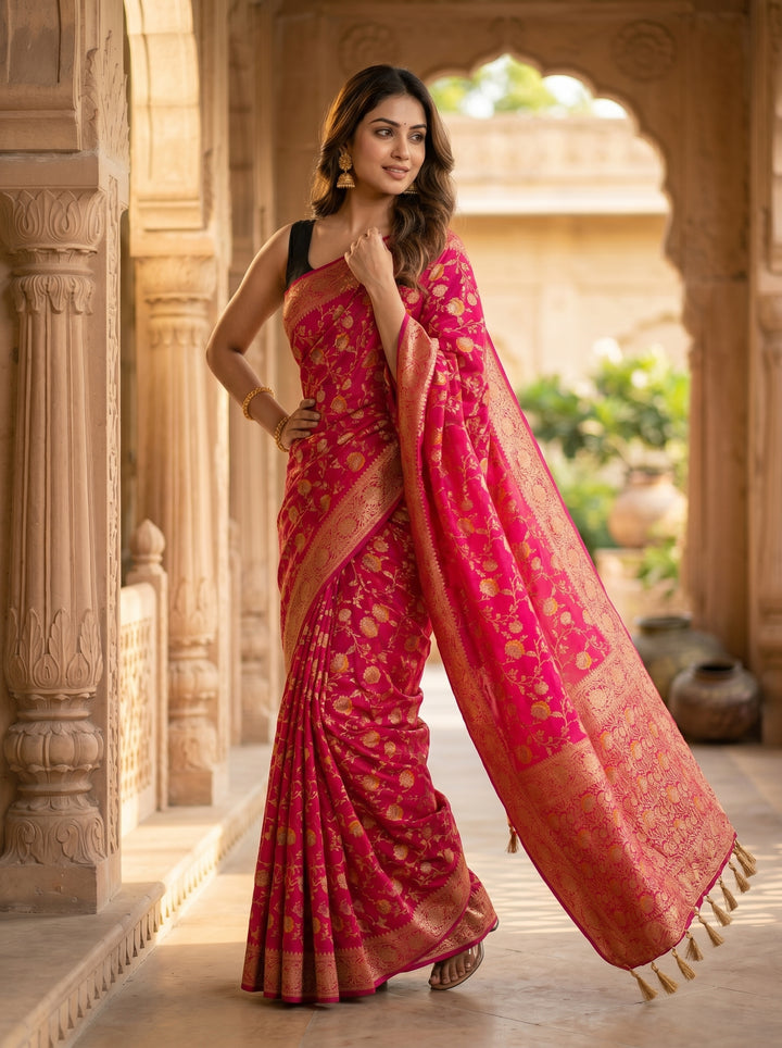 Rani Meher Banarasi Saree