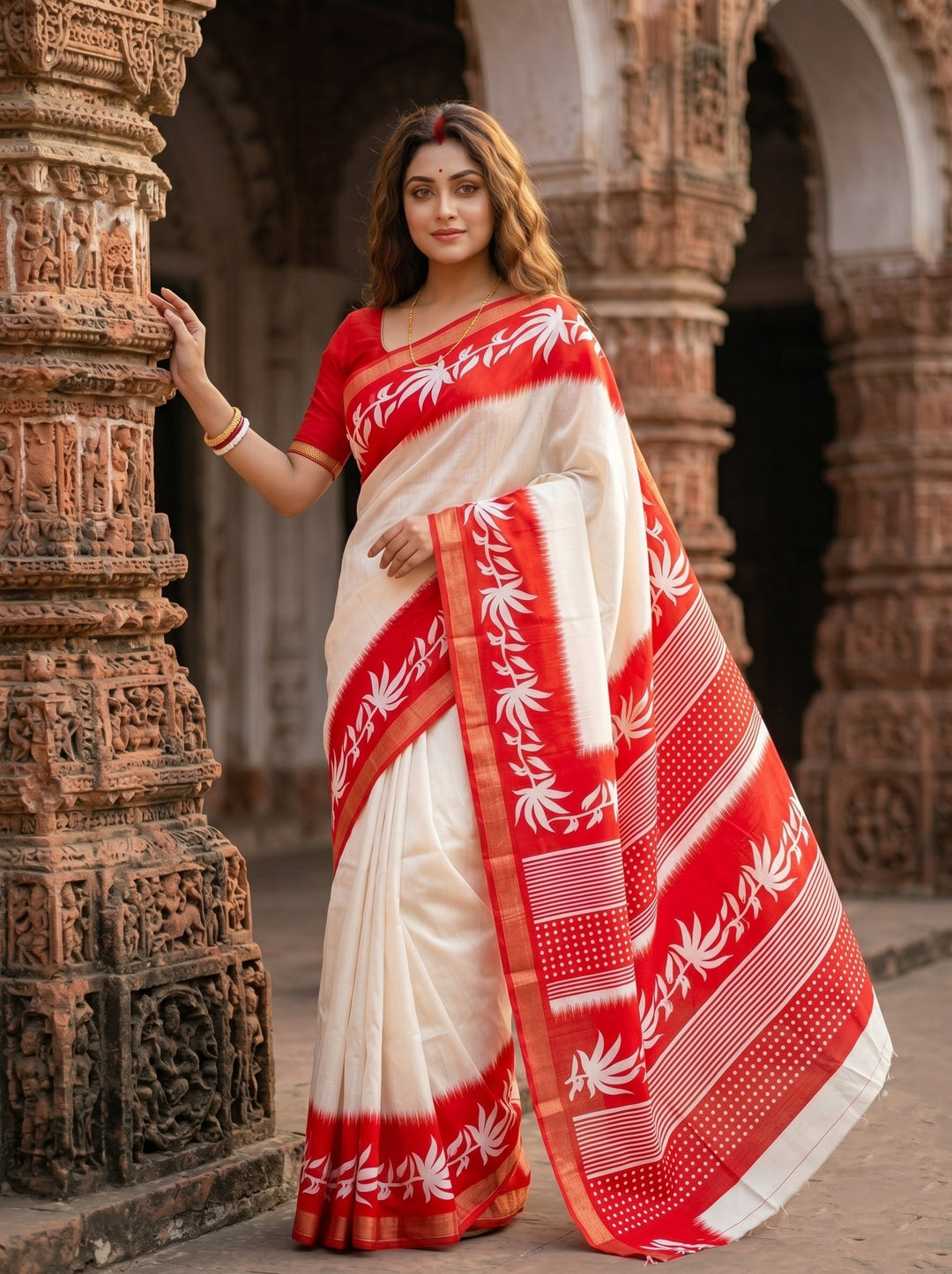 Borshar Gaan Bapta Tussar Silk Saree