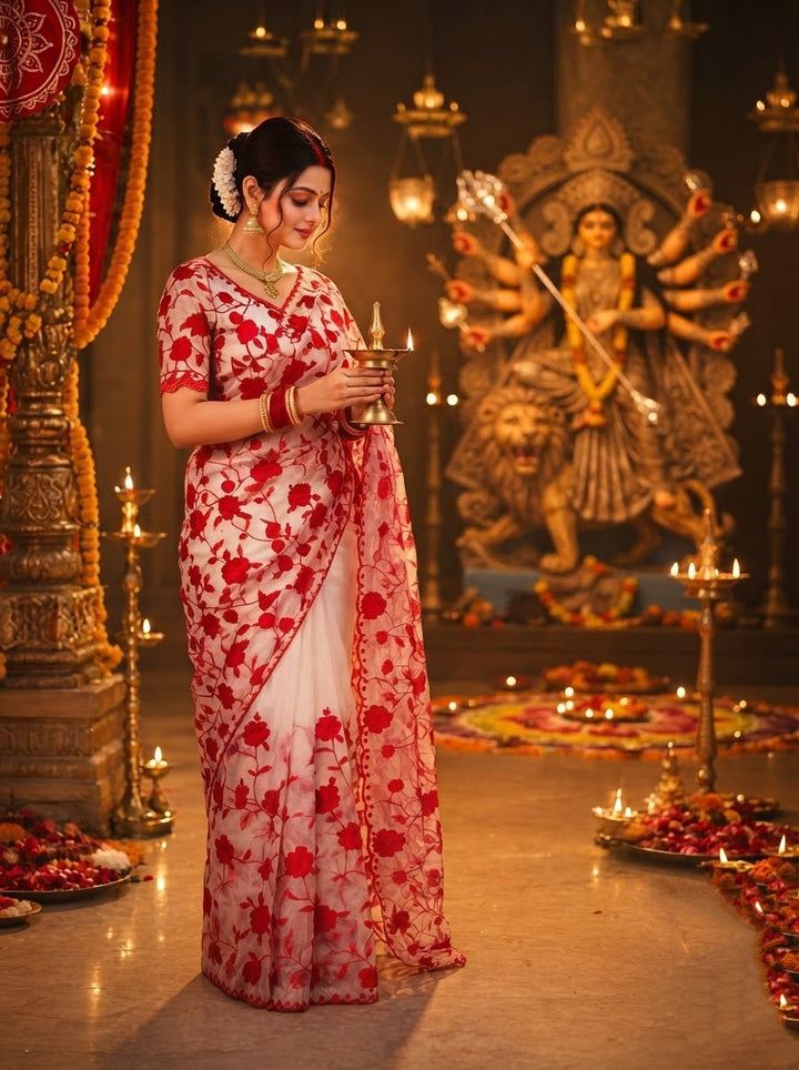 Florielle Grace - Soft Organza Saree