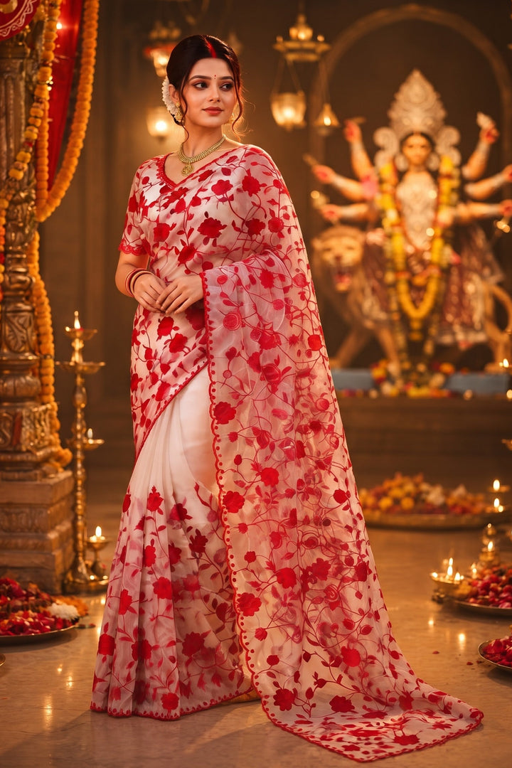 Florielle Grace - Soft Organza Saree