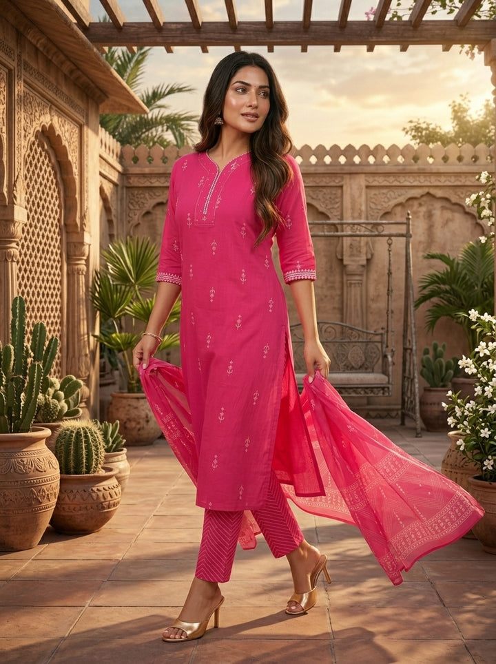 First Choice-Special Cotton Kurti Set