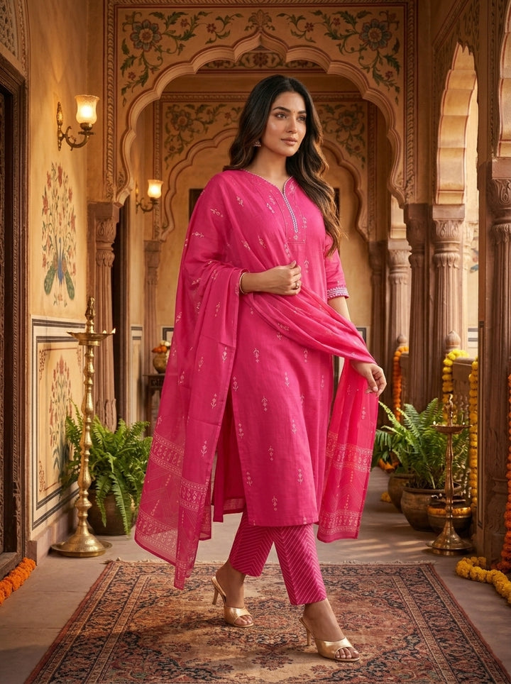 First Choice-Special Cotton Kurti Set