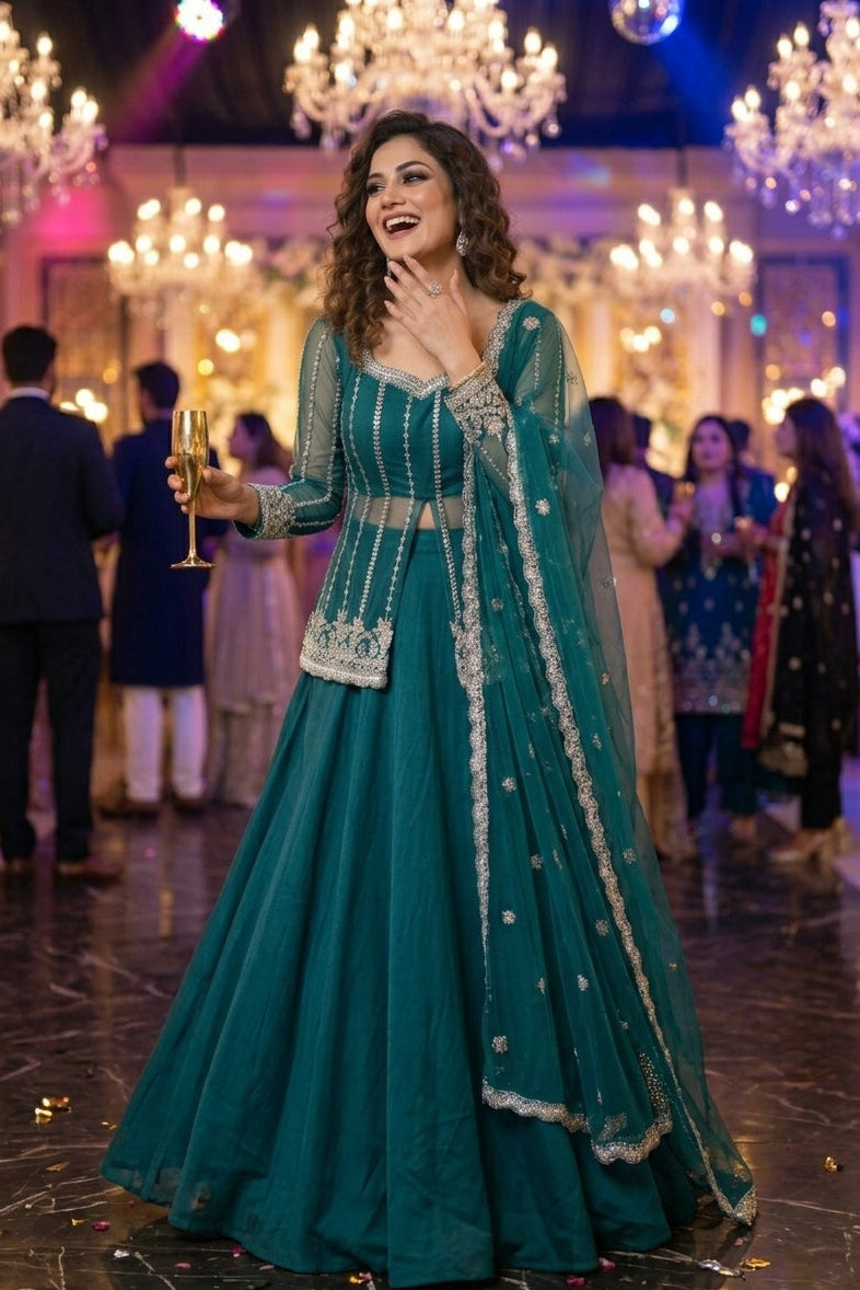 Crystal Radiance Designer Sharara Set