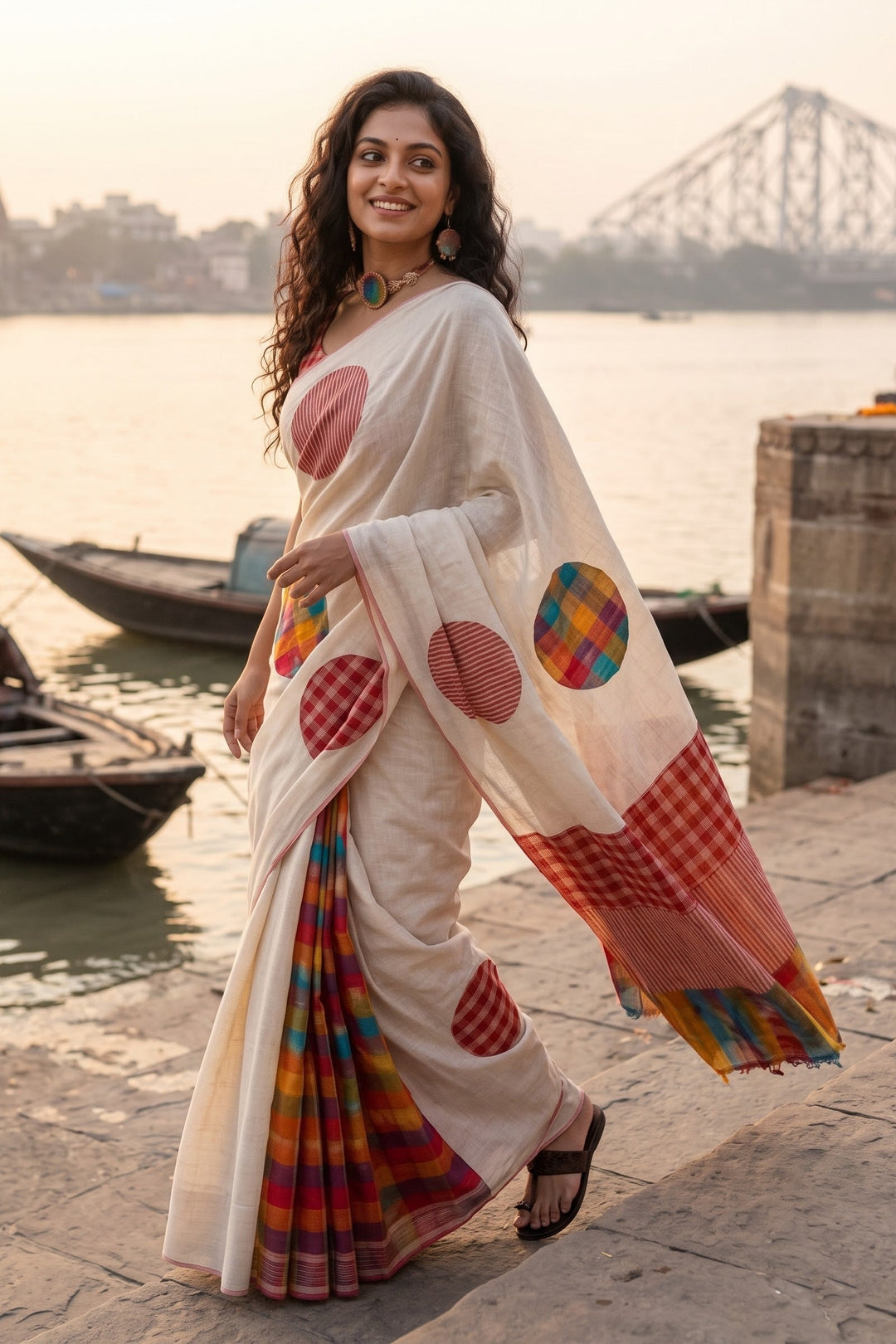 Mridu Chaya Mixmatch Cotton Saree