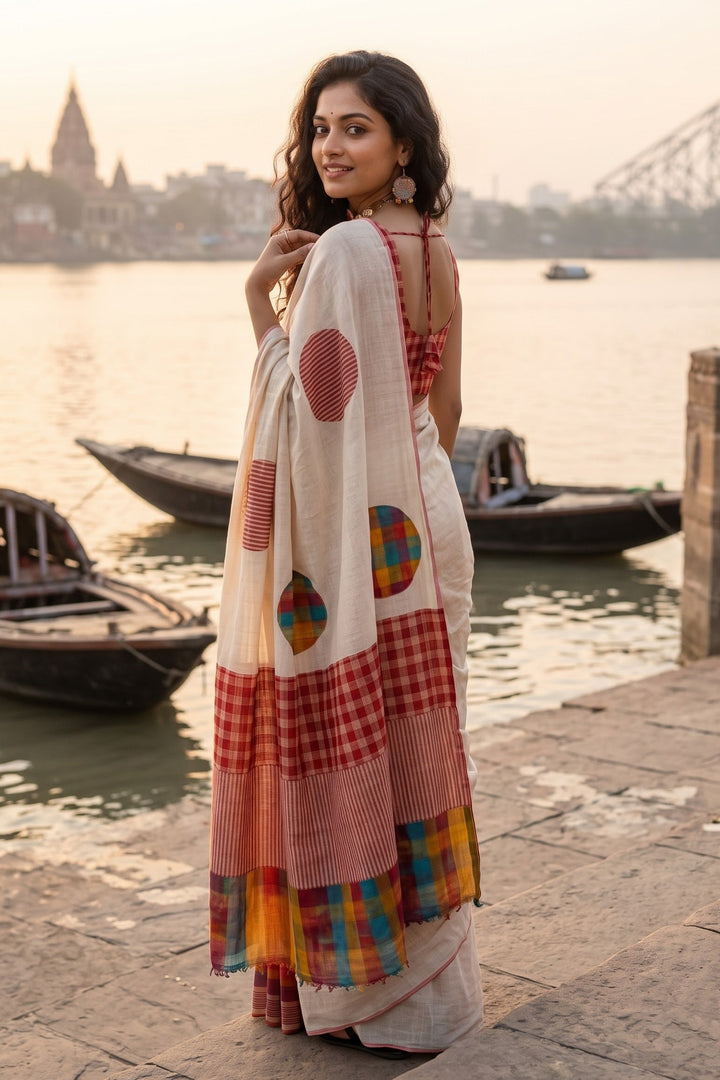 Mridu Chaya Mixmatch Cotton Saree