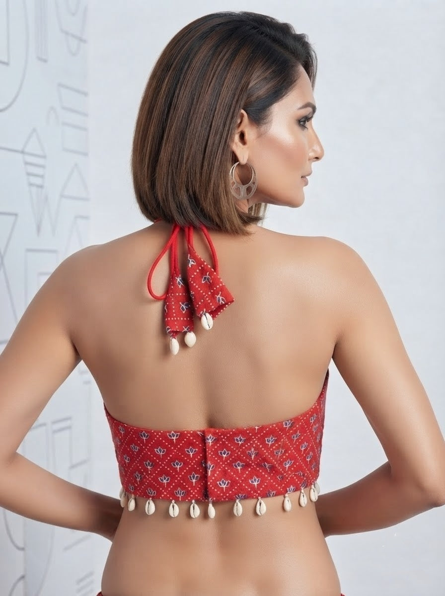 Too Hot to Be Basic – Ajrakh Blouse