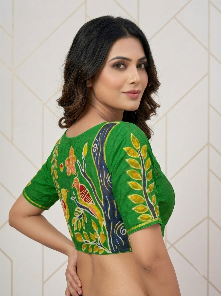 Song of the Sparrow – Batik Designer Blouse
