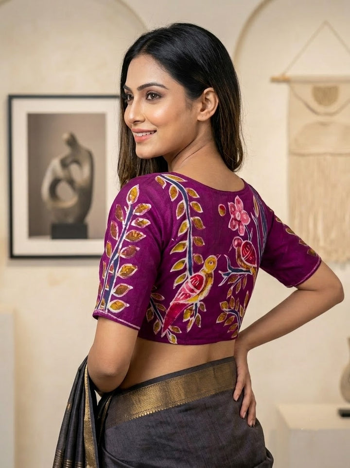 Song of the Sparrow – Batik Designer Blouse